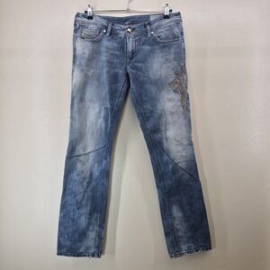 DIESEL Lowky Regular-Straight Low Waist Jeans Women's 30x32 Distressed Y2K